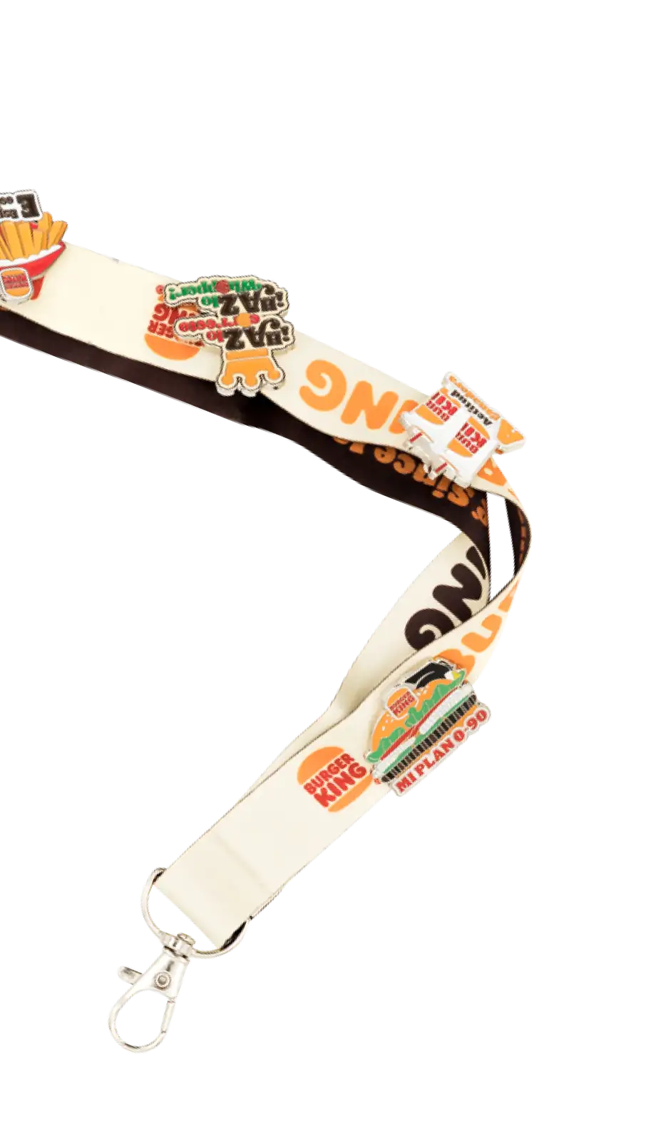 Lanyard sublimado personalizado con broche metálico
